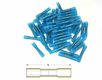 Bout à bout à sertir thermo-rétractable BIHR Ø1,5/2,5mm² - 50pcs transparent bleu