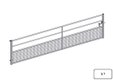 PACK DE 7 PORTE HERBAGE SEMI-GRILLAGEE L.4.69M
