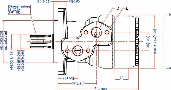 Pièces agricoles - Hydraulique - Moteur Orbit Cardan 1" Z6, WHD