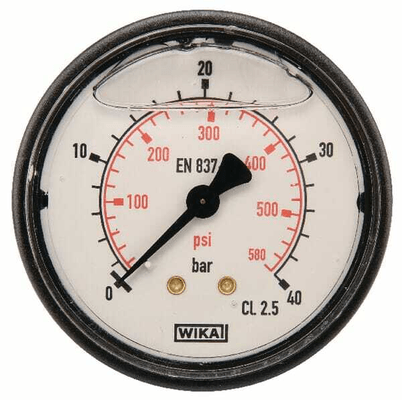Pièces agricoles - Hydraulique - Manomètre Ø63 0-40bar ¼" ar.