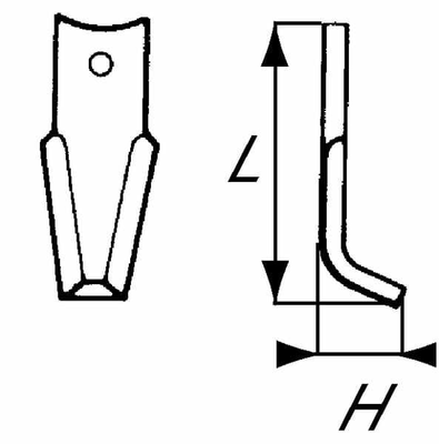 Pièces agricoles - Travail du sol - Lame de fraise Agria