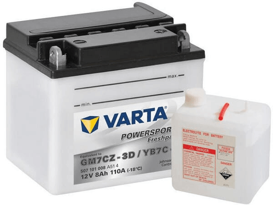 Pièces agricoles - Eclairage - Batterie 12V 8Ah 110A Sports motorisés Freshpack VARTA