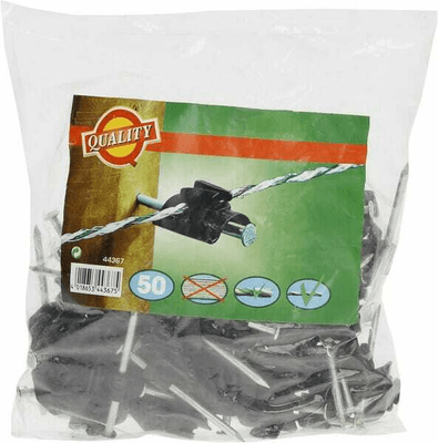 Pièces agricoles - Cloture,Jardin & Sylviculture - Isolateur à clouer+clou 50p