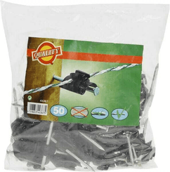 Pièces agricoles - Cloture,Jardin & Sylviculture - Isolateur à clouer+clou 50p