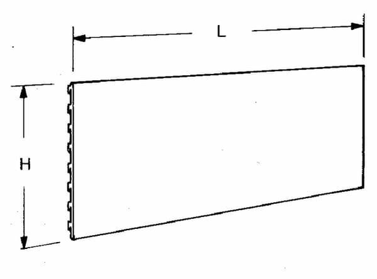 Pièces agricoles - Magasin - Dim tab comm 10x66,5cm bl/alu