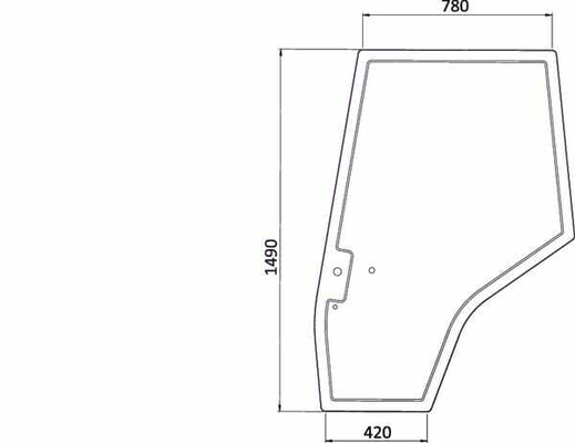 Pièces agricoles - Tracteur pièce adaptable - Vitre de porte