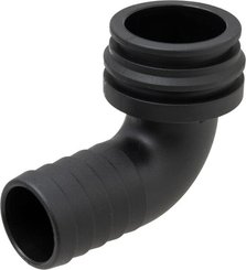 Pièces agricoles - Pièce Pulvérisateur - Raccord à fourche, femelle 90° AF5, embout de tuyau 30 mm