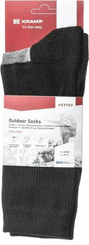 Vêtements et protections - Vêtement  - Chaussettes d’extérieur grises/noires 39-42