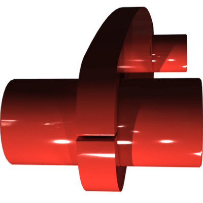 Pièces agricoles - Pièce divers - guidon inférieur soudé -peint-