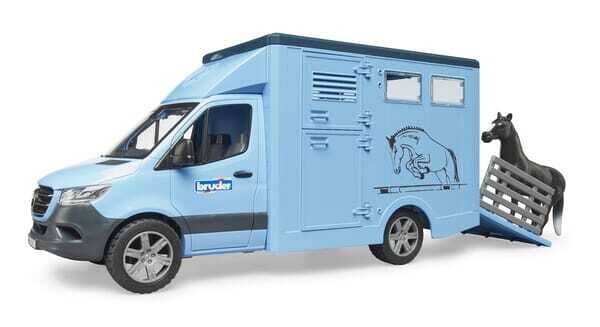 Loisirs - Jouets - MB Sprinter transporteur d'animaux avec 1 cheval