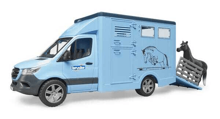 Loisirs - Jouets - MB Sprinter transporteur d'animaux avec 1 cheval