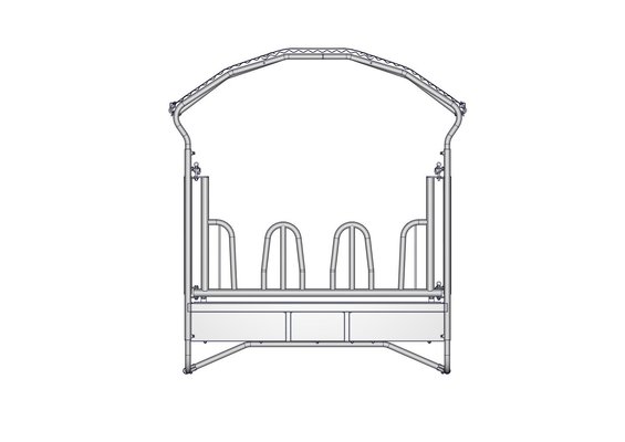 Materiels - Râtelier - PACK DE 2 RATELIER BIG BALL TYPE PTF SANS 3 POINTS