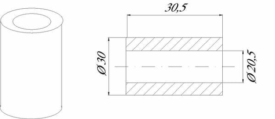 Pièces agricoles - Machines - Entretoise