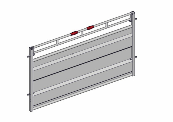 Materiels - Accessoires 100Kg-200Kg - BARRIERE -S- TOLEE FIXE AVEC LISSE RABATTABLE L.3M V2