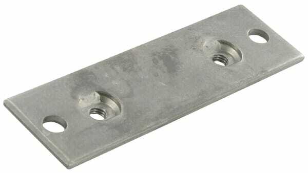 Pièces agricoles - Hydraulique - Plaque à visser inox Gr.5