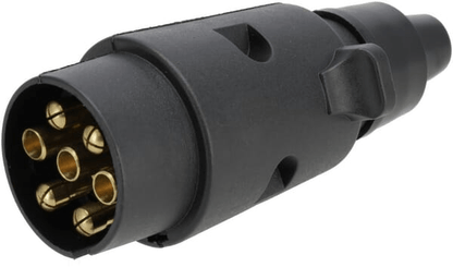 Pièces agricoles - Eclairage - Fiche de remorque 7 pôles, plastique, 12V, bornes à vis (paquet de 10 pièces)