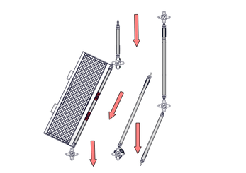 Accessoires et options matériel  - Matériel d'élevage - autre - CHICANE DE CONTENTION LONGUE/PASS-HOMME HORAIRE A SCELLER