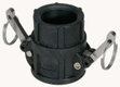 Camlock Type D 2" filetage femelle polypropylène