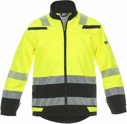 Vêtements et protections - Vêtement  - Veste Softshell, jaune-noir, taille 4XL, EU : 64-66 Hydrowear