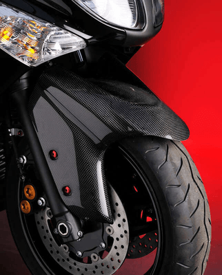 Pièces Quad & Motos - Equipement véhicule - Garde-boue avant LIGHTECH carbone brillant