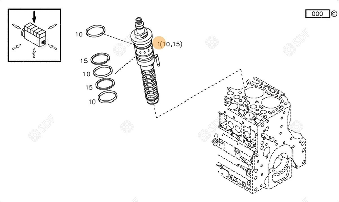 Pièces agricoles - Pieces moteur - POMPE INJECTION