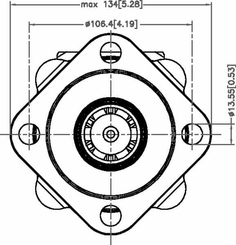 Pièces agricoles - Hydraulique - Moteur Orbit Cardan 1 3/8"Z6