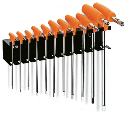 Pièces Quad & Motos - Outillage - Jeu de 11 clés mâles 6 pans en T BETA avec support