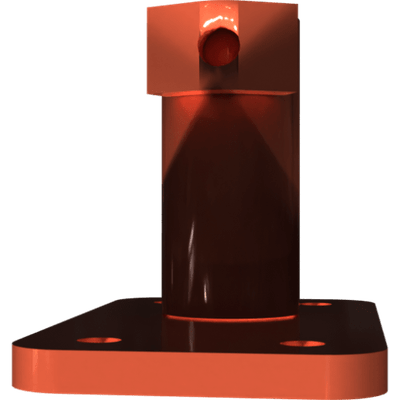 Pièces agricoles - Pièce divers - plaque de support soudée -peinte-