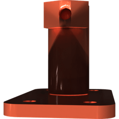 Pièces agricoles - Pièce divers - plaque de support soudée -peinte-