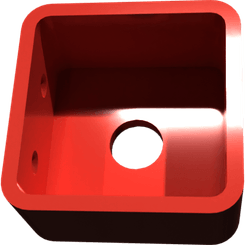 Pièces agricoles - Pièce divers - couvercle soudé peint