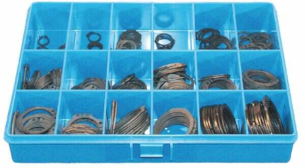 Pièces agricoles - Fasteners - Assortiment 325 circlips extérieur