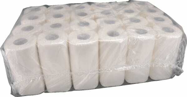 Chimie - Chimie divers - Papier toilette, rouleau blanc, 10cm x 28m, 2 plis, extérieur Ø100mm, gaufré, 48 rouleaux, gopart