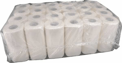 Chimie - Chimie divers - Papier toilette, rouleau blanc, 10cm x 28m, 2 plis, extérieur Ø100mm, gaufré, 48 rouleaux, gopart