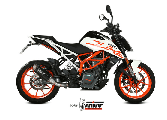 Pièces Quad & Motos - Pièces communes - Silencieux MIVV GP Pro inox noir KTM Duke 125/390