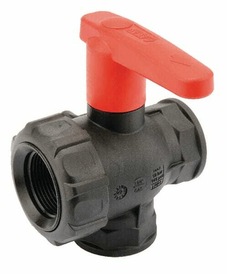 Pièces agricoles - Pièce Pulvérisateur - Vanne boi.sph. 1 1/4" 3v.+ral.