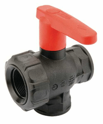 Pièces agricoles - Pièce Pulvérisateur - Vanne boi.sph. 1 1/4" 3v.+ral.