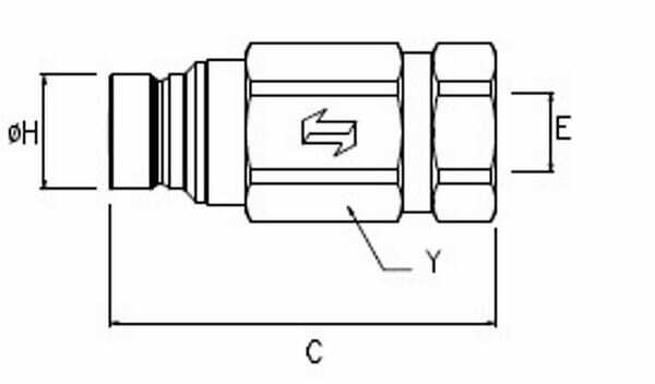 Pièces agricoles - Hydraulique - Coupleur face plate 3/4 MBSP