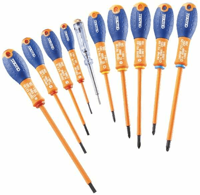 Outils - Outils divers - Jeu de 10 tournevis isolés