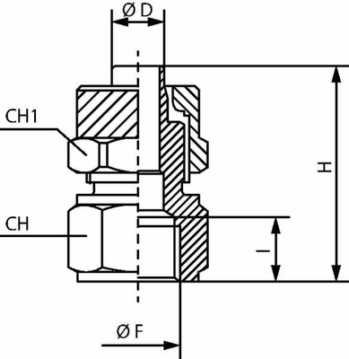 Pièces agricoles - Pièce pneumatique - Raccord adaptable droit