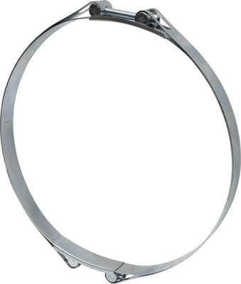 Pièces agricoles - Fasteners - Collier de serrage, 290-305 mm double boulon, double bande DIN912 zingué Kramp