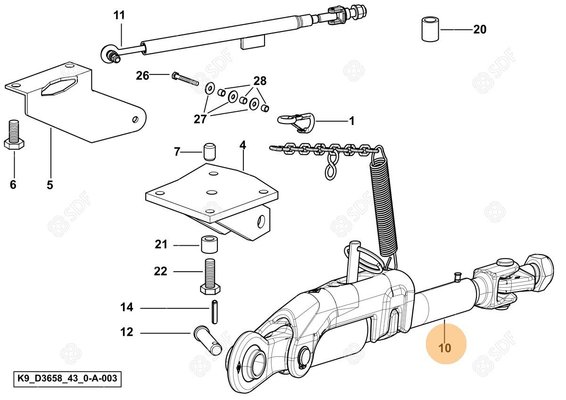 Pièces agricoles - Attelage - STABILIZER AUTO