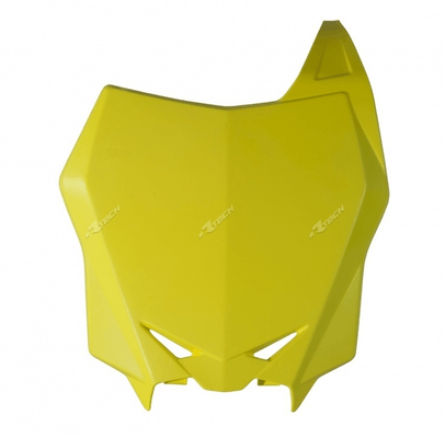 Pièces Quad & Motos - Plastiques - Plaque numéro frontale RACETECH Factory jaune Suzuki RM-Z250/450