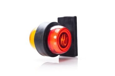 Pièces agricoles - Eclairage - Feu de gabarit arrière LED, fixe, rouge/orange, 12-24 V, 108 x 98 x 79 mm