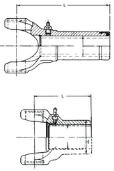 Pièces agricoles - Transmission - Mâchoire avec douille coulissante K130 25°