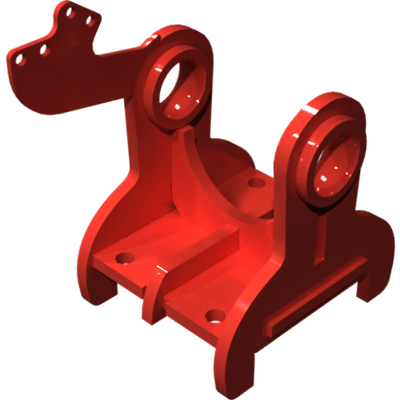 Pièces agricoles - Pièce divers - Support de tendeur RS peinte