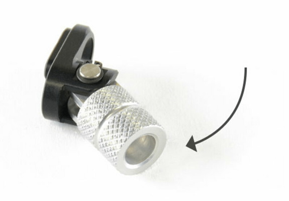 Pièces Quad & Motos - Equipement véhicule - Embout de sélecteur articulé LIGHTECH repliable vers l'avant argent