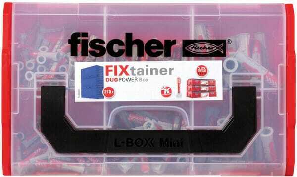 Pièces agricoles - Fasteners - FixTainer Chevilles tous matériaux DuoPower / Boite de 210