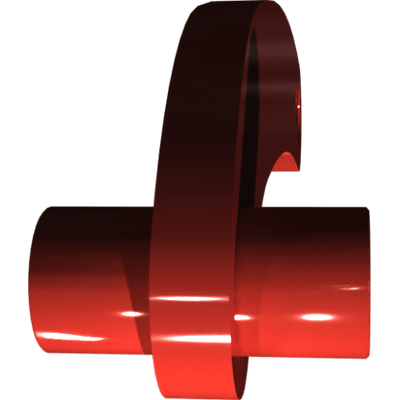 Pièces agricoles - Pièce divers - levier de commande soudé -peint. -