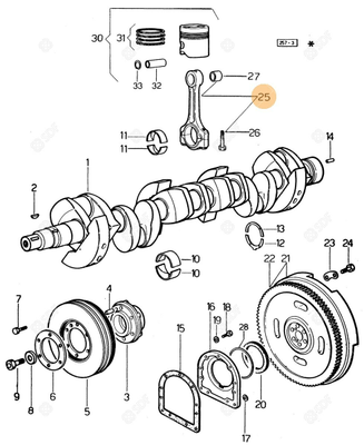 Pièces agricoles - Pieces moteur - BIELLE MOTEUR