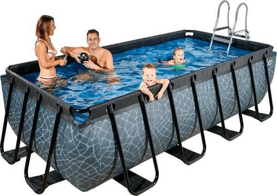 Loisirs - Jouets - Piscine hors-sol 4x2x1 m pierre